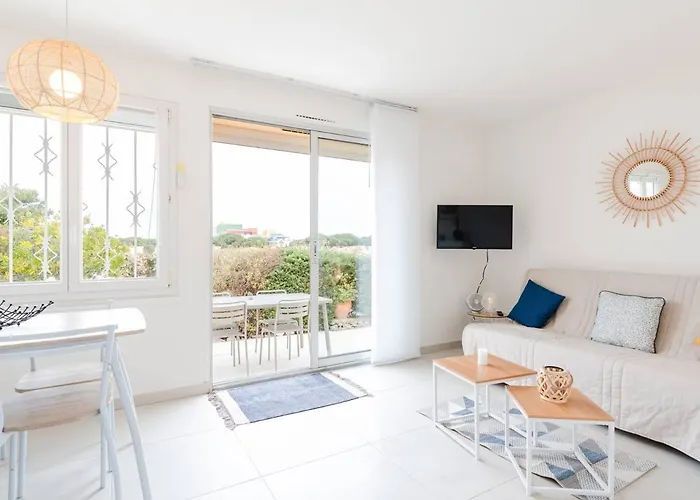 Villa Pavillon Lumineux Avec Terrasse, à 1 Km De La – 2 Pièces, 1 Chambre, Barbecue, Wi-fi - Fr-1-409a-3 Gruissan